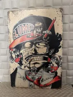 訳あり新品　Dr.スランプ　則巻 千兵衛　ブリキ看板
