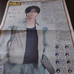 8/19 スポーツ報知　INI 藤牧京介