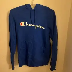 Champion 青 Lサイズ パーカー