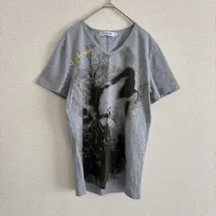 ファッション 半袖 ビッグプリント Ｔシャツ Ｍ 海外 カットソー アニマル V
