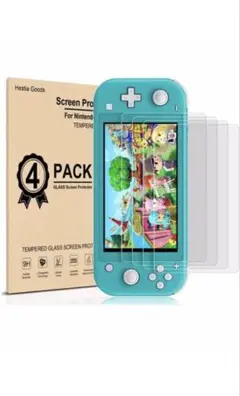 4枚入り Nintendo Switch Lite ガラスフィルム 液晶保護