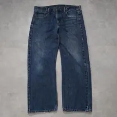リーバイス569 Levis W34 ブルーデニム 青 ヒゲ 古着 15653