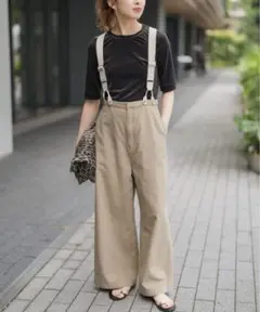 Spick and Span サスペンダー付き ワーカーパンツ 追加》サスペンダー付きワーカーパンツ（その他パンツ）｜Spick
