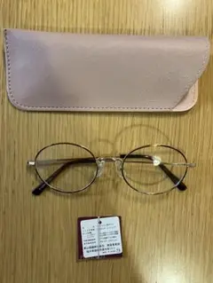【未使用】UVカット　伊達メガネ　ケース付き