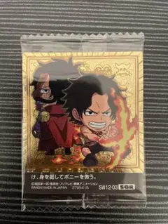 ロジャー＆エース　金パラレル　裏面 くま SGR ワンピースウエハースシール