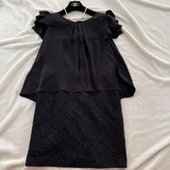訳あり アンタイトル オケージョンワンピース 黒