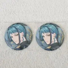 ツイステ ブレイジングジュエル 缶バッジ ジェイド 2点