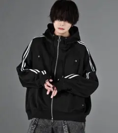 Adrer line sleeve track zip parkerjacke