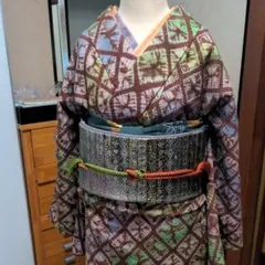 絞り染め小紋