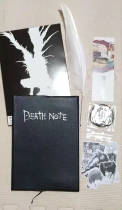 【SALE】デスノート Lネックレス しおり 羽ペン シール ノート