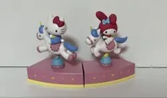 マイメロ キティ　Shaky！サンリオキャラクターズ メリーゴーランド ガチャ