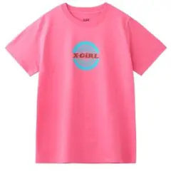 ❣️新品タグ付き❣️ X-GIRL ピンク ロゴ Tシャツ 半袖