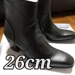 新品 26cm YOSUKE メンズ ジゼルトゥショートブーツ