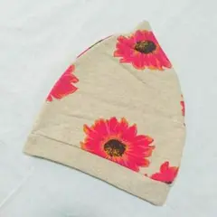 極美品☆ハッカベビー☆花柄☆帽子☆フリー☆ハッカキッズ☆北欧
