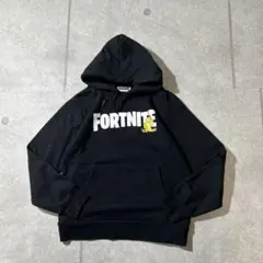 美品　古着　FORTNITEフォートナイト　グラフィックプリント　パーカー　黒M