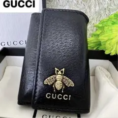 ⭐️SALE⭐️ GUCCI グッチ 6連キーケース アニマリエ ビー ブラック