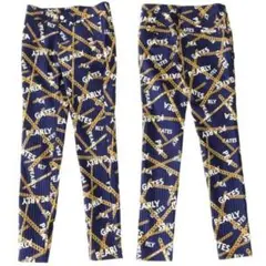 新品 パーリーゲイツ レディース チェーンプリント ストレッチ パンツ 1 M