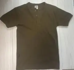AVIREX USA ヘンリーネック tシャツ オリーブ