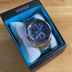 未使用　SEIKO　WIRED　腕時計　クロノグラフ　電池交換済　ワイアード