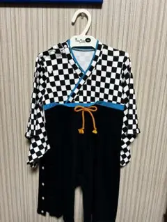 袴風ロンパースキッズ服 90cm