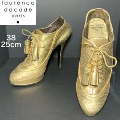 ★華麗★ローレンスディケイド パンプス レースアップ パンチング 38 25cm