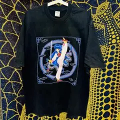 珊璞 らんま1/2 個性的 メンズ リプリント Tシャツ 新品 ウォッシュ加工