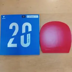 卓球 ラバー VICTAS V>20 ダブルエキストラ 赤色2,0㎜ 中古品