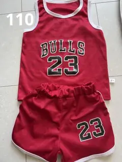 BULLS 23 タンクトップとショーツセット 110