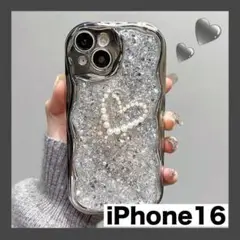 iPhoneケース 16 アイフォーン ハート スマホ 保護カバー スマホ ラメ