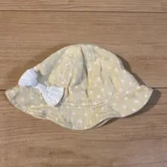水玉模様リボン付きバケットハット 42cm
