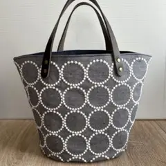 ハンドメイド　マルシェトートバッグ　ミナペルホネン　タンバリン