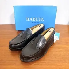 未使用タグ付き HARUTA ハルタ ARVIN ローファー 黒 26EEE