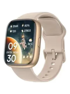 スマートウォッチ ベージュ 42mm 本体