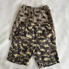 西松屋 ハーフパンツ 恐竜 100 双子 ペア