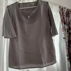 グレー 半袖シャツ Mサイズ ボタン付き