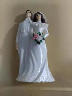 レトロ Wilton ウエディング 人形 ケーキトッパー