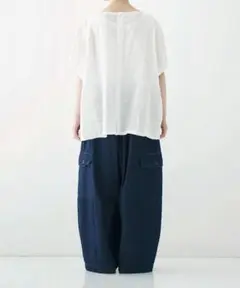 nest Robe コットンデニムバレルパンツ