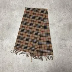 ビンテージ カシミヤマフラー チェック