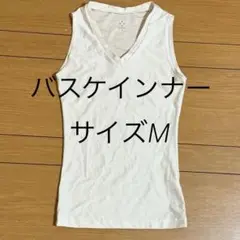 ☆中古☆X-TEAM SPORTS Vネックタンクトップ M ホワイト　バスケ