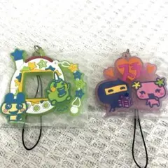 一番くじ たまごっちF賞 きらきらラバーチャーム 2種