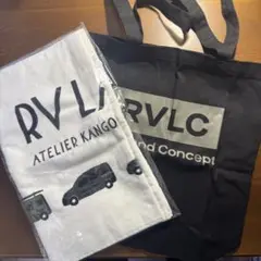 カングー　RVLC エコバッグ ブラック 約40cm x 30cm