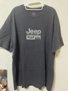 ユニクロ UT Jeep レギュラーフィットTシャツ ダークグレー XL