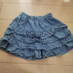 ショートパンツ　スカパン　140　ベルメゾン