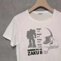 STRICT-G　 機動戦士ガンダム 　ザクⅡ　Ꭲシャツ Mサイズ　白　日本製