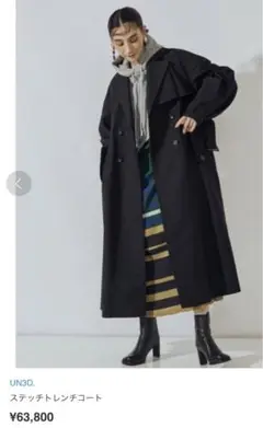 新品タグ有 UN3D. STITCH TRENCH CT アンスリード コート