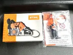 スチール チェンソー型 鍵カバー チェーンソーマンキーホルダー セット