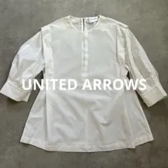 UNITED ARROWSタックパフスリーブ ブラウス