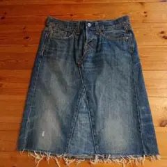 GAP デニムスカート インディゴブルー