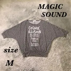 MAGIC SOUND (M) ドルマンスリーブカットソー 綿混 ボートネック