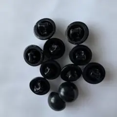 黒いボタン 11個セット まとめ売り ハンドメイド